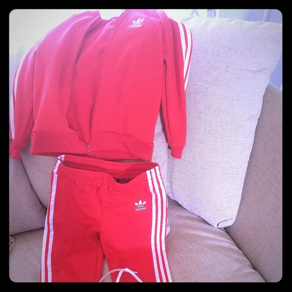 Track suit and matching shoes